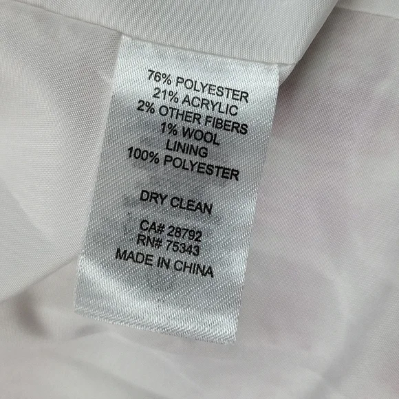 Rachel Zoe Hot Pink and White Tweed Plaid Double Breasted Jacket Blazer - Picture 11 of 16